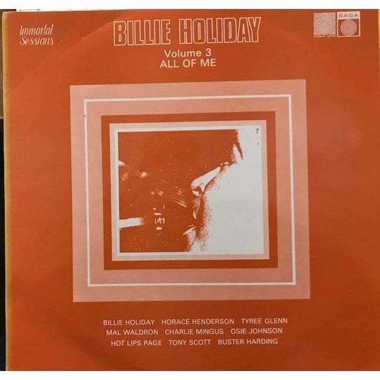 Пластинка Billie Holiday Volume 3, All Of Me